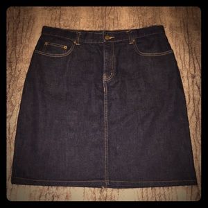 NWOT Lauren Ralph Lauren Denim Pencil Skirt 12